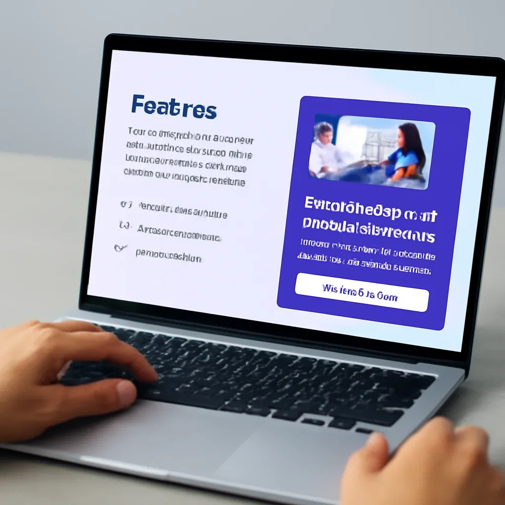 Quote or contact step for Features on a modern website