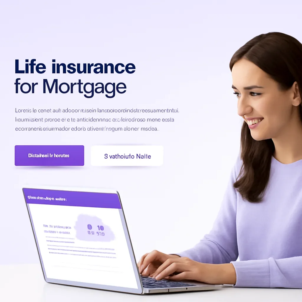 Quote or contact step for Life Insurance for Mortgage on a modern website