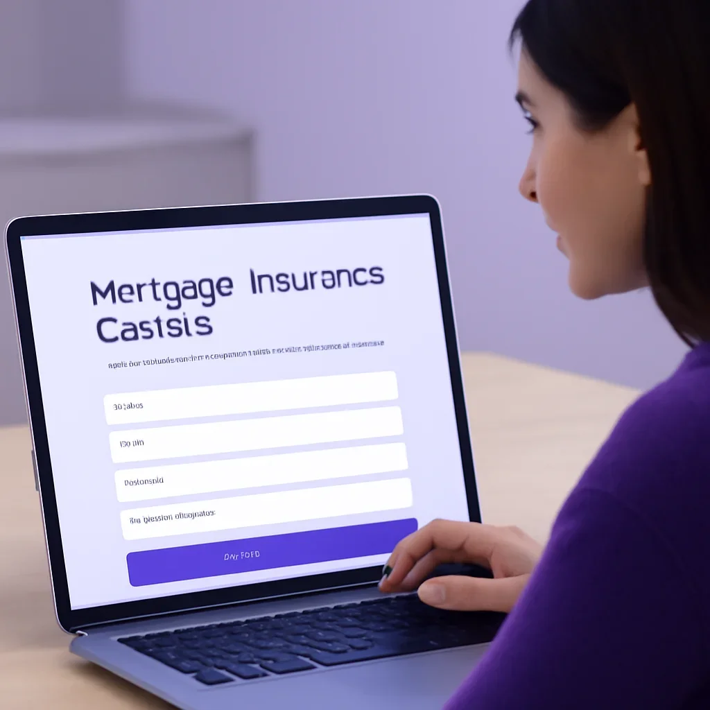 Quote request for Mortgage Insurance Canada on a modern device