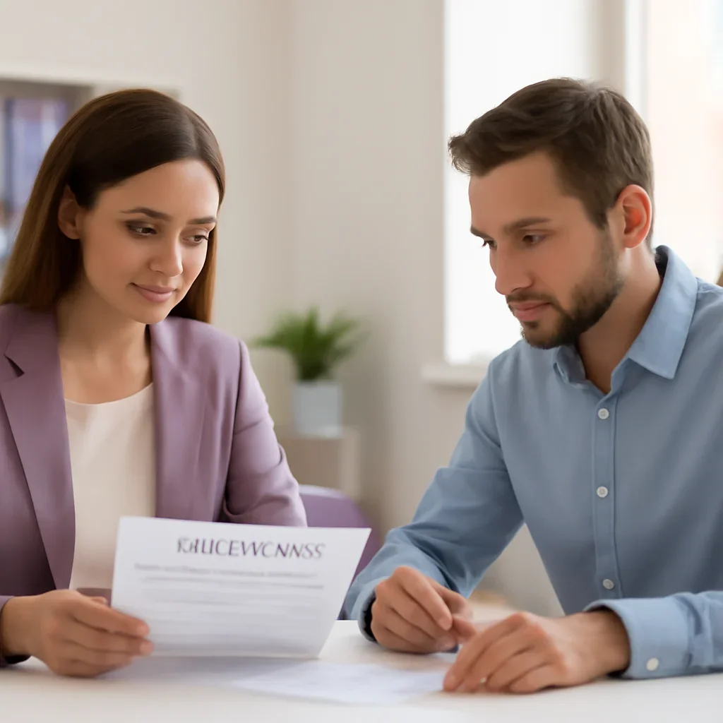 Borrower reviewing Is Mortgage Insurance Refundable? guidance with an advisor