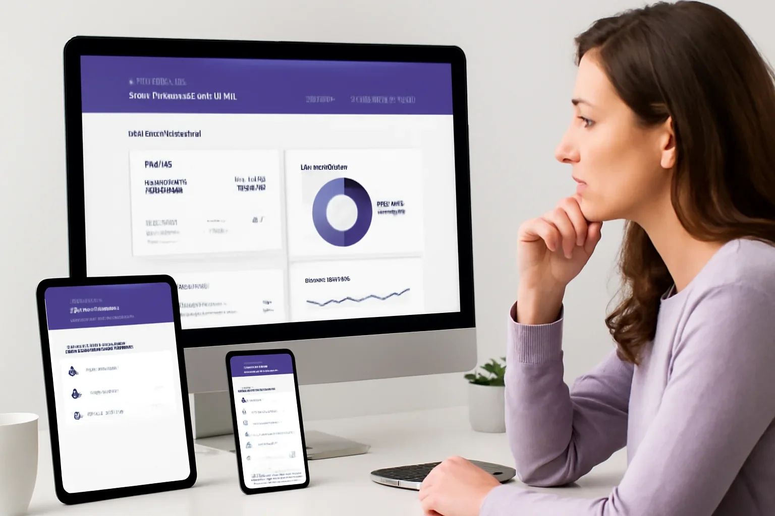 Solutions overview with mortgage planning dashboard and homeowners
